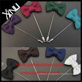 Men Fashion Silk Woven Flower Label Pin Bow Tie Clips Wholesale